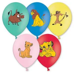 Набор шаров рис Disney Король Лев 30 см 5 шт