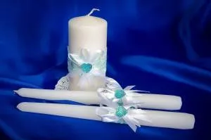 Семейный очаг кружево (голубой)