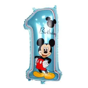 Цифра "Микки 1-ый День Рождения" /1207-2756