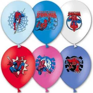 Набор шаров рис Disney Marvel Человек Паук 30 см 5 шт