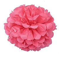 Помпон из бумаги 45 см (вишневый)
