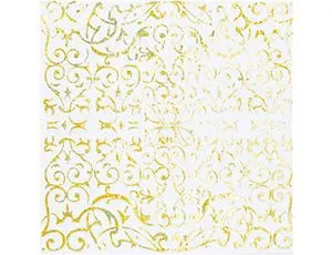 Салфетка гологр золотая 33см 6шт 1502-4086