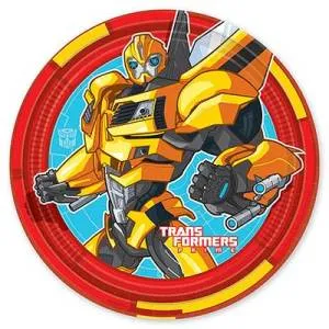 Тарелки  "Трансформеры" 17 см. 8 шт.