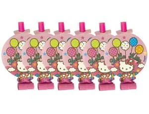 Язычок-гудок c карточкой "Hello Kitty" 8 шт.