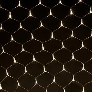 Гирлянда-сетка ТЕПЛЫЙ БЕЛЫЙ 2,5*2,5 м.(Ч11067)