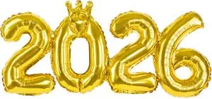 Цифры комплект "2026" Золото 17"/ Китай 2026G