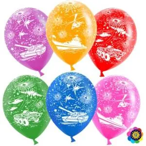 12"  Военная техника, ассорти лайт пастель/Малайзия 711257L