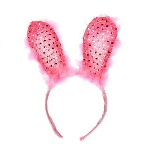 Ободок "Уши зайца с мехом"