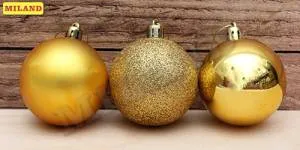 Набор шаров "Волшебство" 6 см, 12 шт. ЗОЛОТОЙ