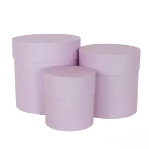 Коробка цилиндр 15*15 см. Розовый/ FUT000035956