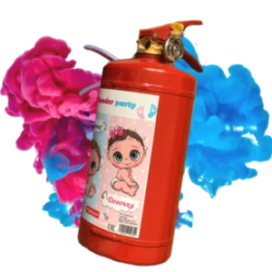 Баллон с порошковой краской (розовый)/Огнетушитель