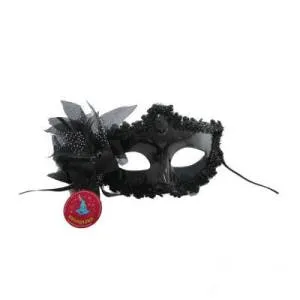 Маска черная с узором 318218