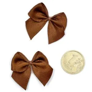 Бантик атласный 1,5 см. шоколадный / 1509-2773
