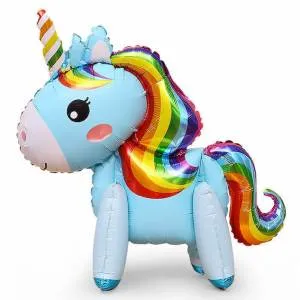 Единорог Радужный, Голубой 23"(Китай) /  15131