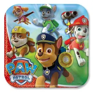 Тарелки  "Щенячий патруль" 23 см. 8 шт.