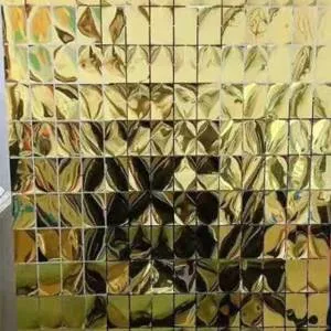 Зеркальная ткань Золото 100 см* 200см (Китай)/184514