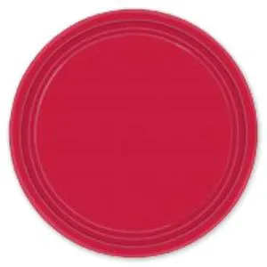 Тарелки бум. "Красная роза" 17 см. 6 шт.