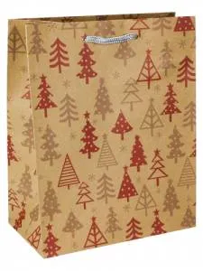 Пакет подарочный ПКП-6124 18*23*10 см крафт