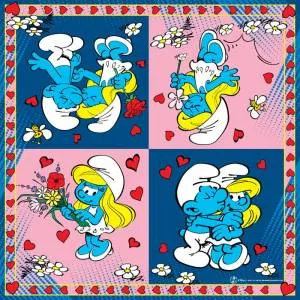 Салфетки бумажные "Смурфики"33*33 см 20 шт.