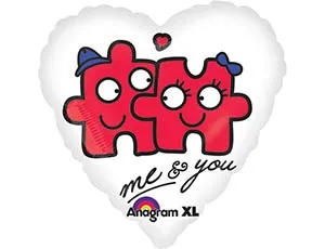 18" ME&YOU Пазл красный (Аnagram)/1202-2386