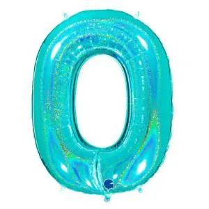 Цифра "0" - Тиффани голография в упак. /Grabo                     