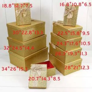 Коробка 20,7*14,3*8,5 см "Блеск" Золото