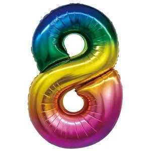Цифра "8" - радуга в упак/ Китай