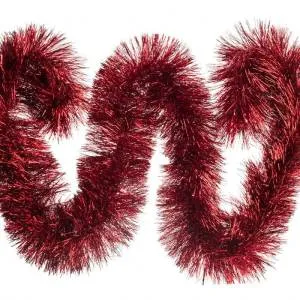 Мишура красная 2 м* 6 см. (Ч10973)