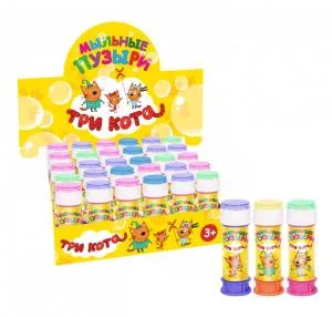Мыльные пузыри  "Три кота", 50 мл./500395