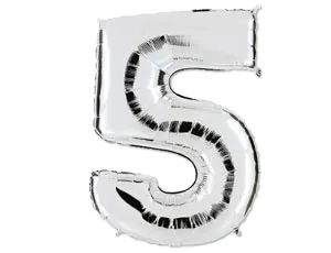Цифра "5" -  Серебро /Grabo                     