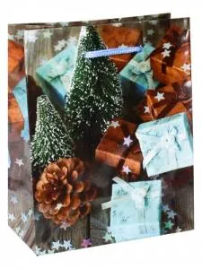 Пакет подарочный ПКП-6108 18*23*8 см с глянц. ламинацией 