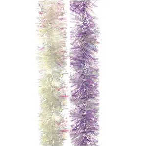 Мишура радужно-белая 10 см2 м.(кз250)