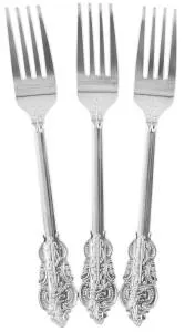 Вилки "Барокко" серебро металлик 18,5 см., 10 шт. / 6234104