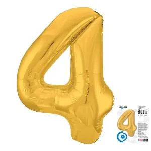 Цифра 4 - 40" Slim Золото (Россия) / 754634/1207-3815