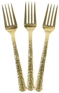 Вилки "Арт деко" золото металлик 18,5 см., 10 шт. / 6234095