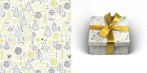 Бумага упак. Абстрактный лес 70*100см /УБ-0720             