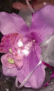 Браслеты для подружек "Орхидея"