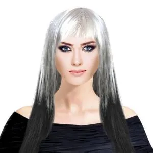 Парик "Супер Медиум микс" Черно-белый / 365-М