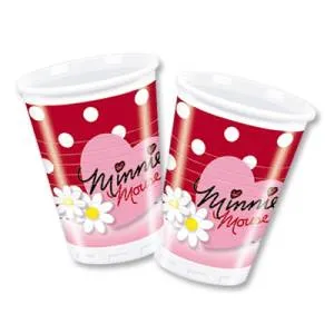 Стаканы пласт."Минни Ромашки" 200 мл 8 шт. 1502-1000