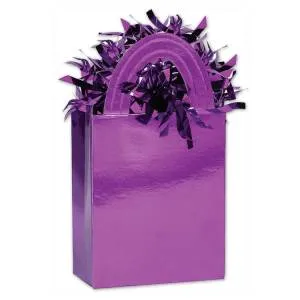 Грузик д/шара Сумочка фиолетовый 160гр / 1302-0757