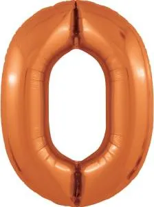 Цифра 0 - 40" Slim Папайя  (Россия) 