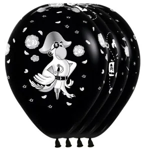 Пираты, Ассорти, Пастель 12" /50 шт (Колумбия)