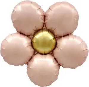 МИНИ Ромашка, розовый сатин / 23953