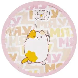 Тарелка "МЯУ ПушМяу" 17 см 6 шт. / 1502-6774