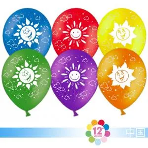 Солнышко, ассорти пастель 12" (Китай) 