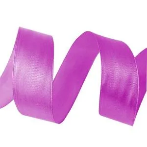 Лента атлас фуксия 12 мм*22,85 м