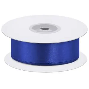 Лента атлас синий 12 мм*22,85 м / L12040
