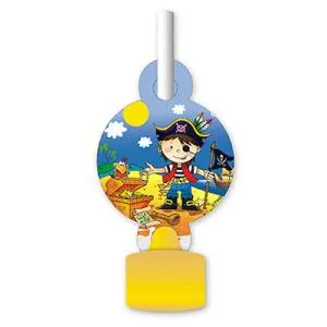 Язычок-гудок "Маленький пират" 6 шт.