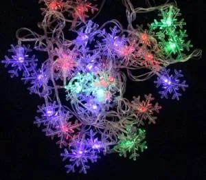 Гирлянда с насадками "Снежинка тонкая" 4 м. (Ч03697)