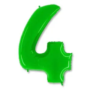 Цифра "4" -  Яркий лайм /Grabo                     